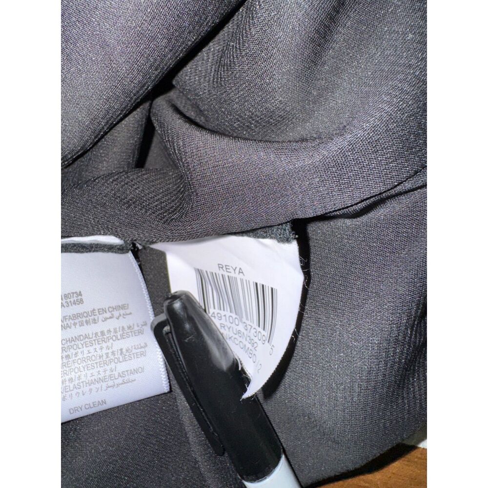 BCBG Maz Azria Reya Striped Strapless Mini Dress Size Small Navy Tan - Picture 4 of 6